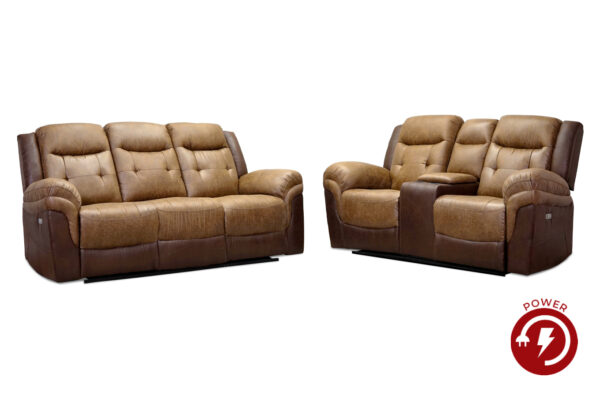 Sara Reclining Sofa and Loveseat