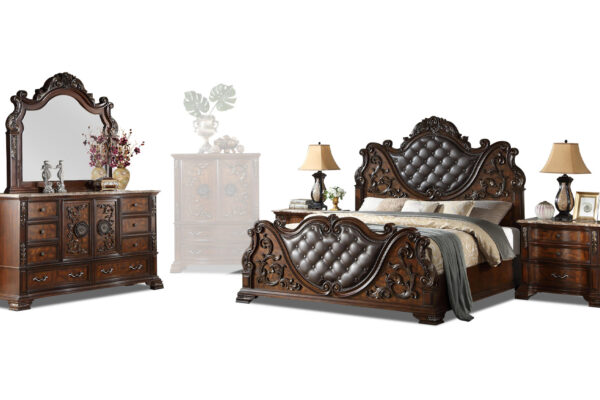 Santa Monica Bed, Dresser, Mirror and Nightstand