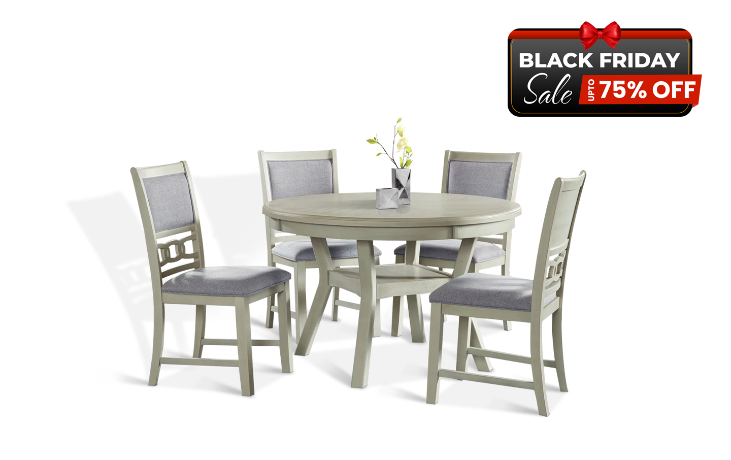 Amherst Dining Room Set in White - BF