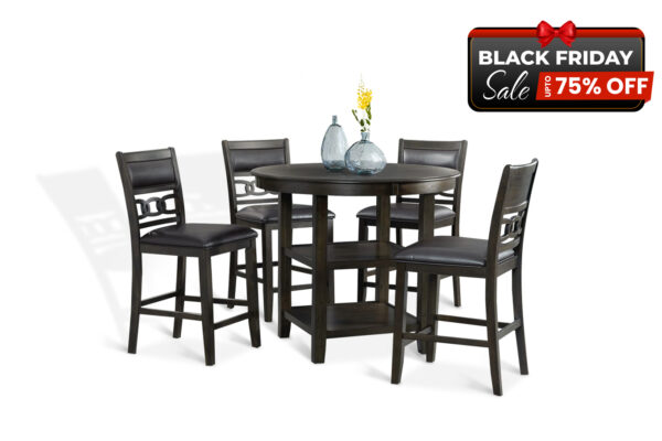 Amherst Pub Dining Set in Dark Finish - BF