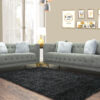 Ashley Gray Sofa and Loveseat Lifestyle