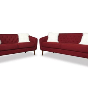 Broadway Sofa & Loveseat in red (1)