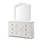 Kano dresser and mirror in White