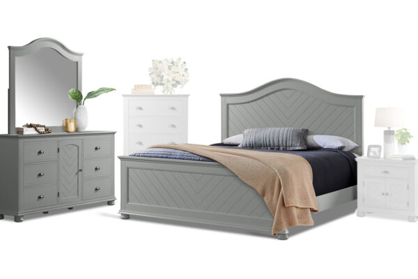 Kano full bed, dresser and mirror