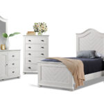 Kano twin bedroom set in White