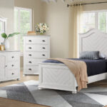 Kano twin bedroom set in White