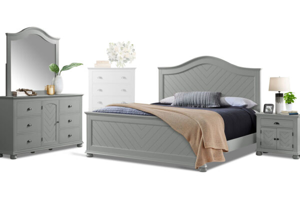 Kano Bed, Dresser, Mirror and Nightstand