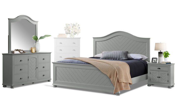 Kano Bed, Dresser, Mirror and Nightstand