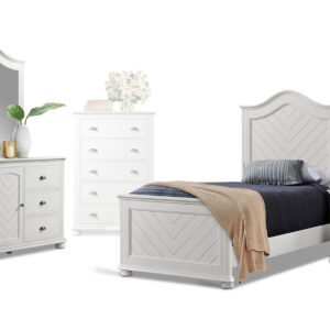 Kano Twin Bed, Dresser, Mirror and Nightstand