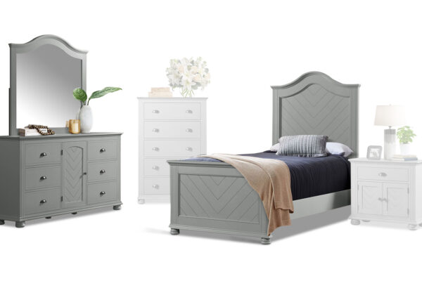 Kano Twin Bed, Dresser and Mirror