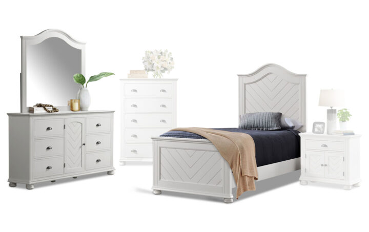 Kano Twin Bed, Dresser and Mirror