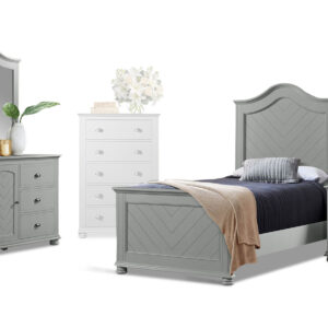 Kano Twin Bed, Dresser, Mirror and Nightstand