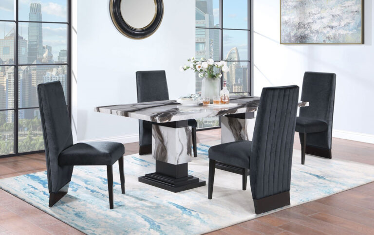 Knightdale Dining Table and 4 Chairs Set Lifestyle