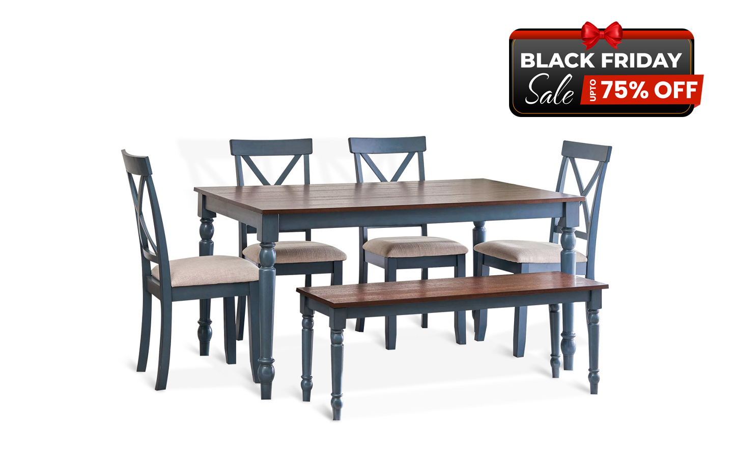 Lafayette Dining Room Set in Blue - BF