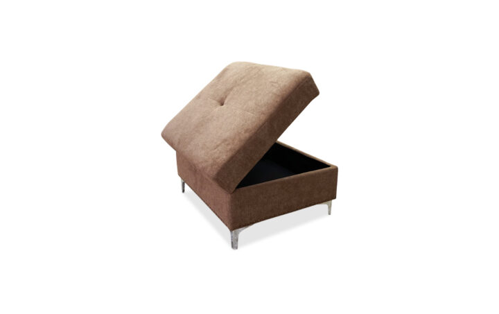 Manhattan Ottoman in Brown - 02