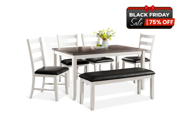 Martin Dining Room Set in White - BF