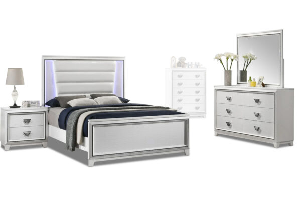 Moondance Bed, Dresser, Mirror And Nightstand