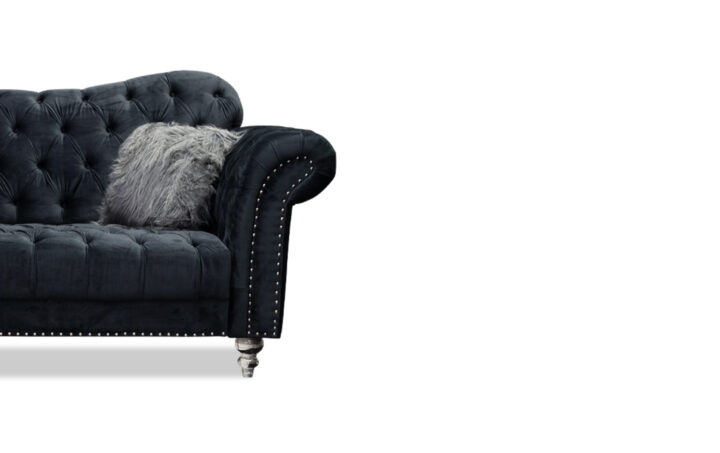 Scarlett Loveseat in Black - 02