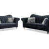 Scarlett Sofa and Loveseat in Black - 01