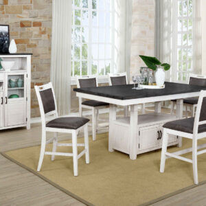 Thomas Pub Dining Room Lifestyle in White