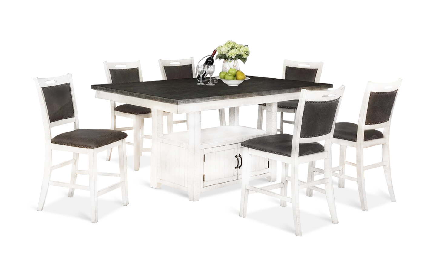 Thomas Pub Dining Table and 6 Stools