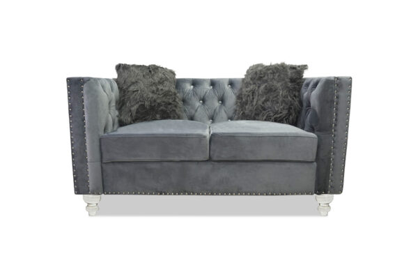 Artic Gray Loveseat - 01