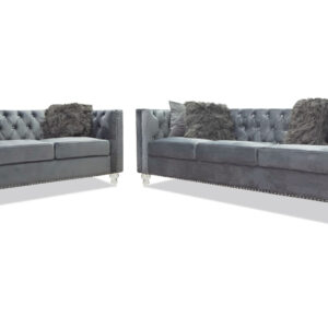 Artic Gray Sofa and Loveseat - 01