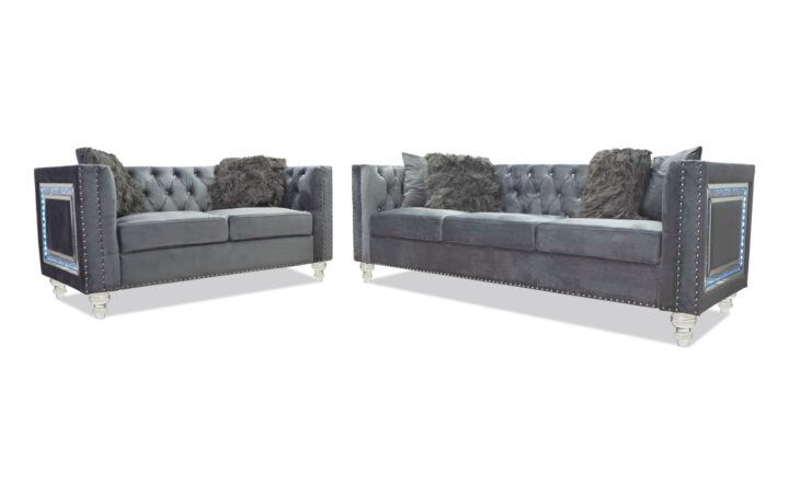 Artic Gray Sofa and Loveseat - 01