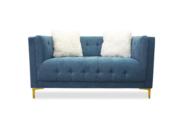 Ashley Blue Loveseat - 01