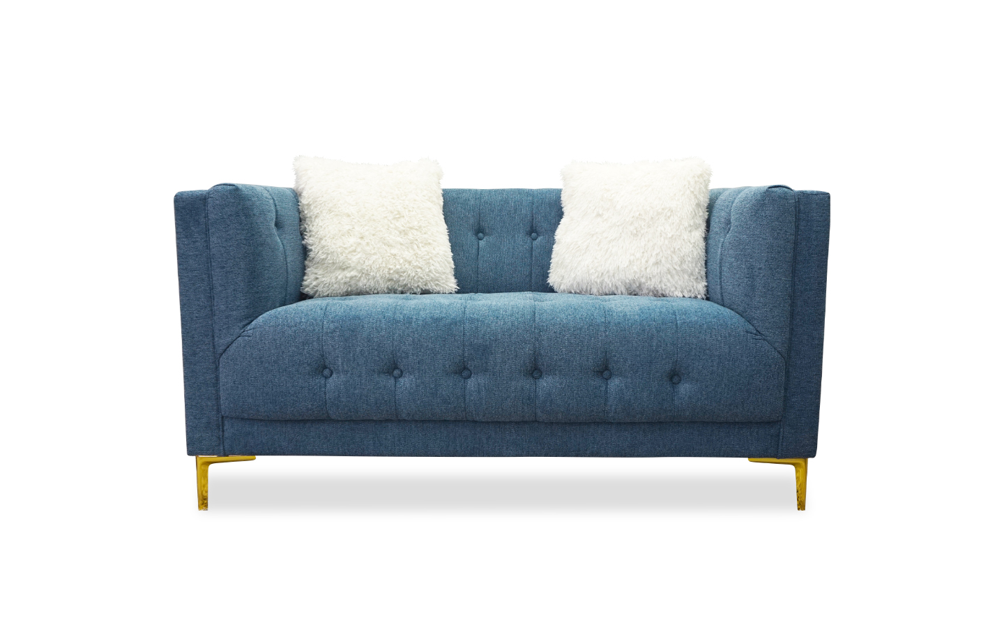 Ashley Blue Loveseat - 01