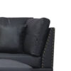 Manhattan Sectional in Black Closeup - 01