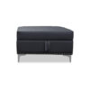 Manhattan Ottoman in Black PU - 01