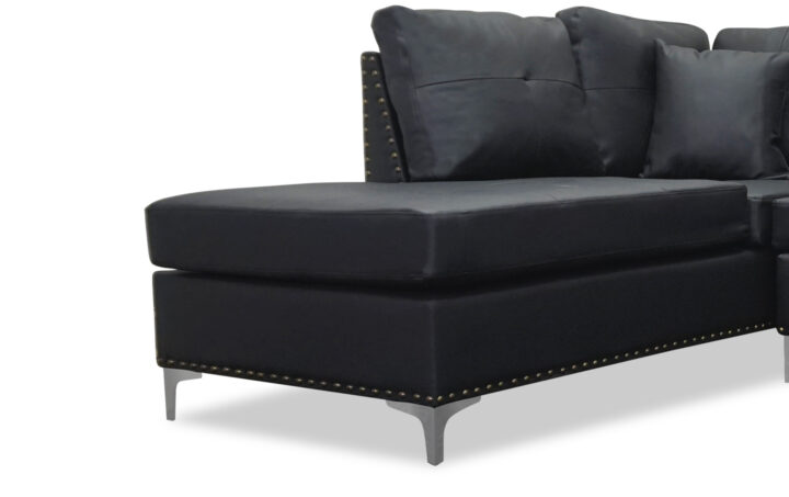 Manhattan Sectional in Black Closeup - 02