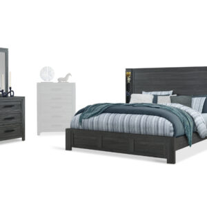Cypress Bed, Dresser, Mirror and Nightstand