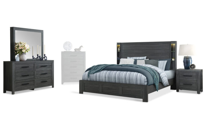 Cypress Bed, Dresser, Mirror and Nightstand