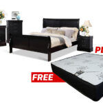 Louis Philippe Bedroom Set with Mattress