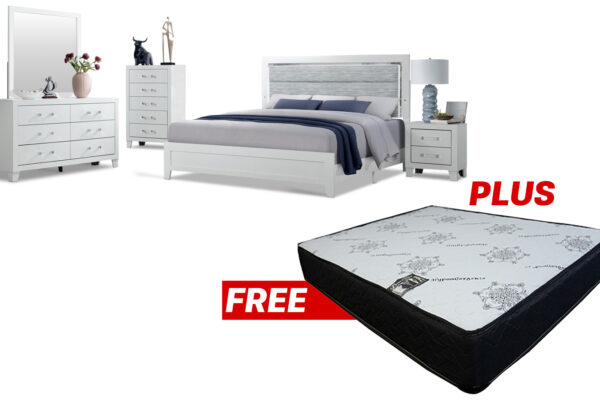 Luccia Bedroom Set with Mattress