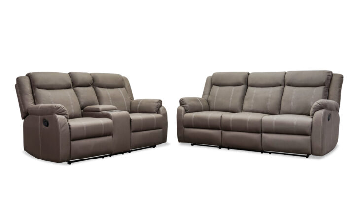 Venus Reclining Sofa and Loveseat in Gray