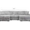 3PC Sectional w 2 chaise