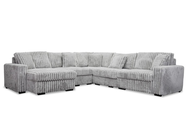 5PC Sectional W-Chaise