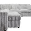 5PC Sectional W-Chaise