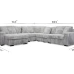 5PC Sectional W-Chaise