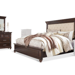 Brynhurst bed, dresser and mirror