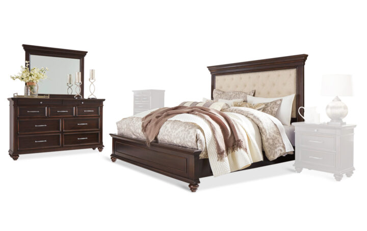 Brynhurst bed, dresser and mirror