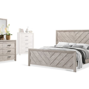 Ellen Bed, Dresser, Mirror and Nightstand