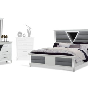 Marco Bed, Dresser, Mirror and Nightstand