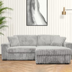 Monaco 2 PC Sectional in Gray