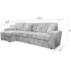 Monaco 3PC Power slider sectional