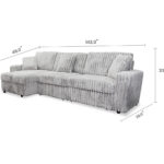 Monaco 3PC Power slider sectional