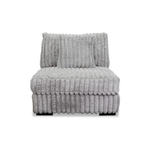 Monaco Armless Chair in Gray